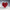 Glass Curve – Heart Shape in Red (Handmade Decorative Ornament)