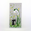Handmade Fused Glass - Tea Light Holder - Field Mouse - Snowdrop