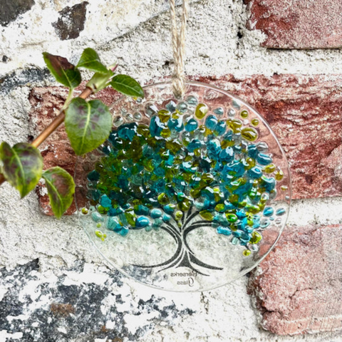 Glass Hanging - Seasons - Summer Green