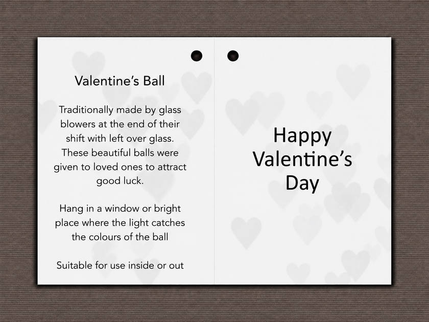 Valentine's Day Gift 10cm Spirit Ball - Red