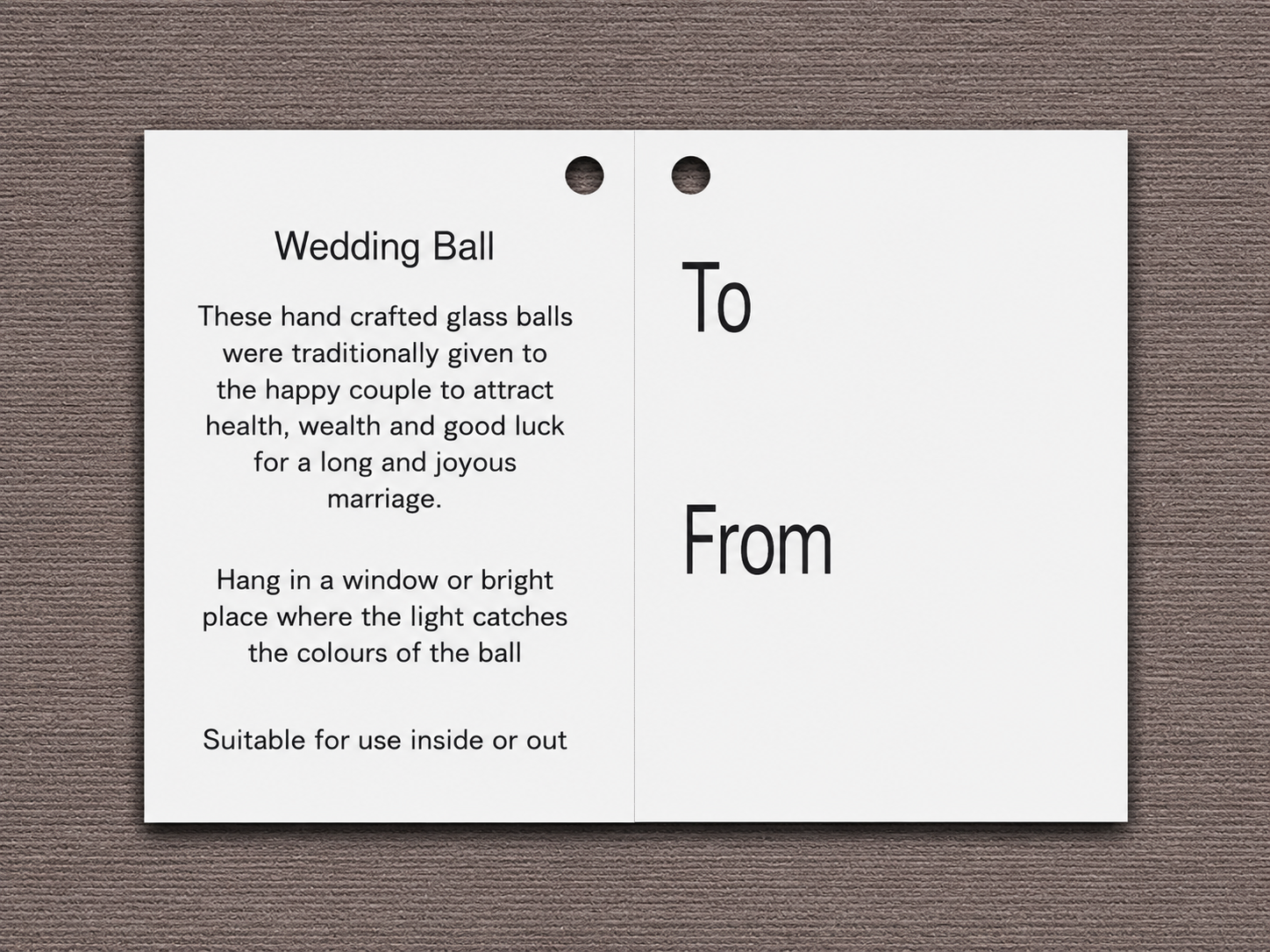 Wedding Gift Friendship Ball - Pastel Silver