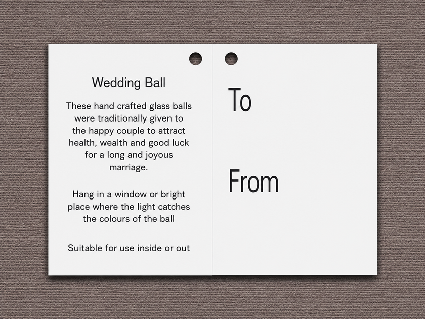 Wedding Gift Spirit Ball - Pastel Silver