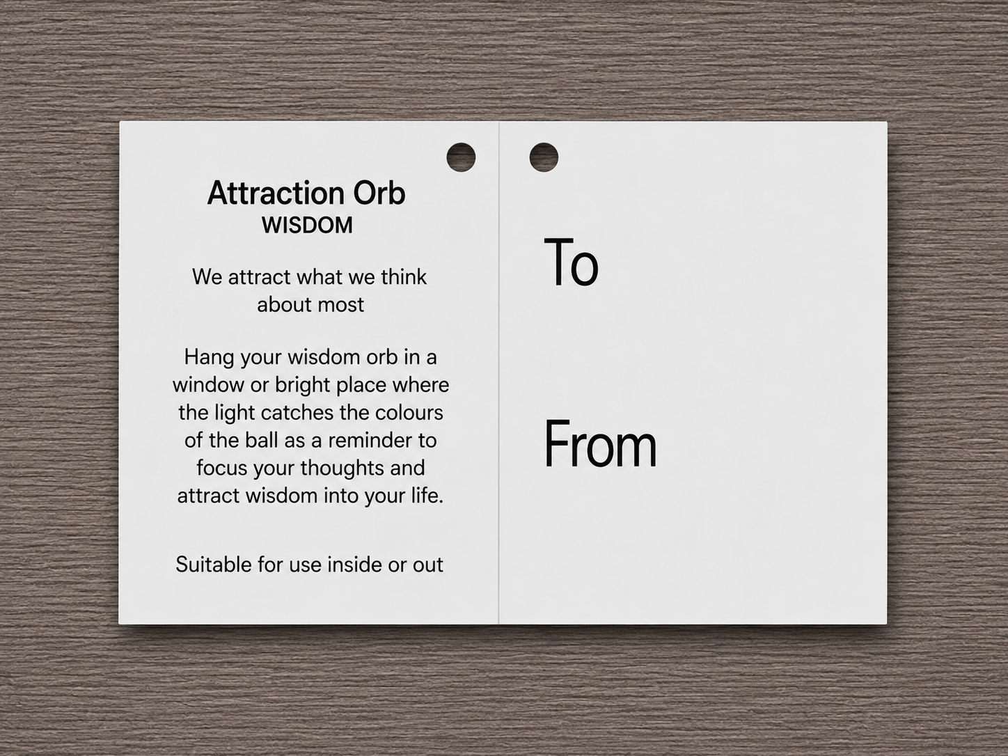 Attraction Orb -Wisdom