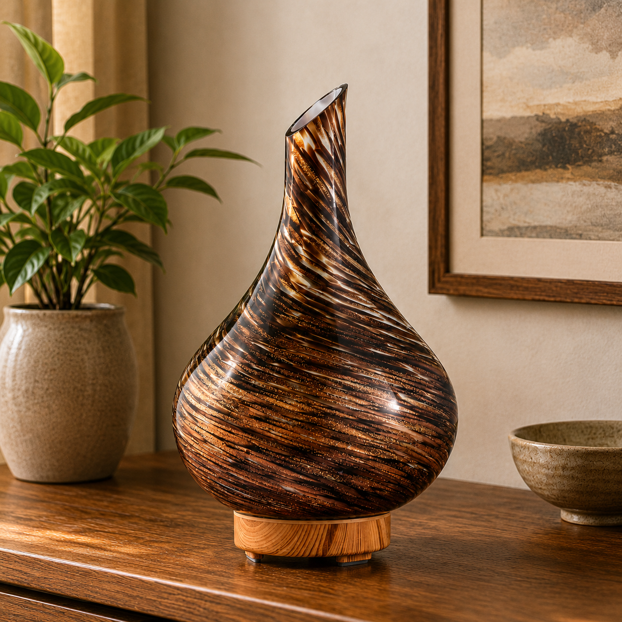 Atomiser Aroma Diffuser - Large - Brown/Gold