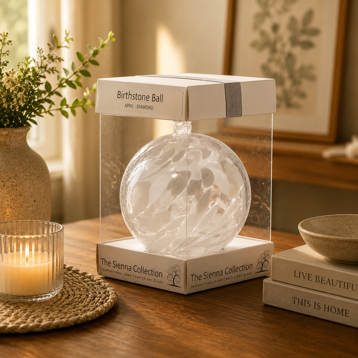Birthstone Ball - April - Diamond