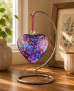 12cm Friendship Heart - Blue & Pink