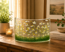 Handmade Fused Glass - Daisy Curve By Pam Peters Designs