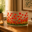 Handmade Fused Glass - Gerbera Curve by Pam Peters Designs