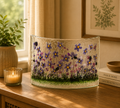 Handmade Fused Glass - Violet Curve by Pam Peters
