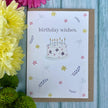 Birthday Wishes - Eco Friendly Card Colourful Occasion Blank: WRAPPED