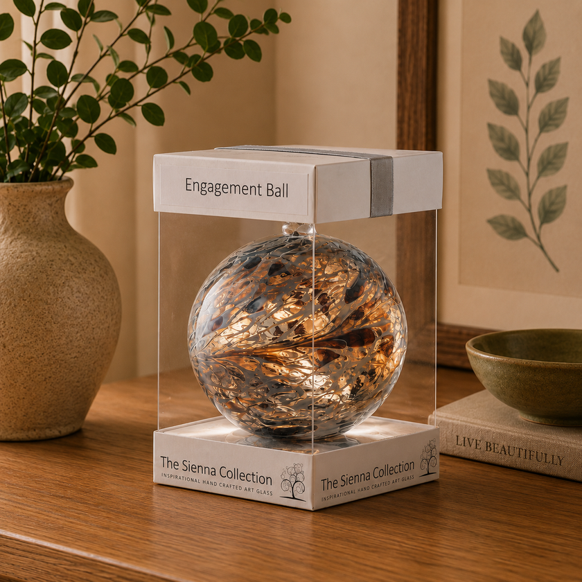 Engagement Gift Friendship Ball - Pastel Silver