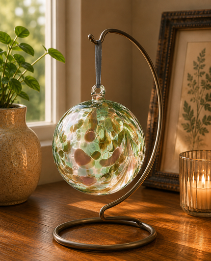 10cm Friendship Ball - Feather Design - Green