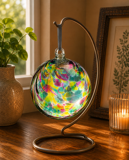 10cm Friendship Ball - Feather Design - Hummingbird