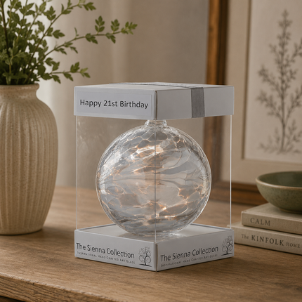 10cm Friendship Ball - Happy 21st Birthday