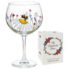 Hand painted Gin Glass - Bee Garden