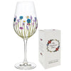 Handpainted Wine Glass - Lavender Meadow