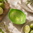 Glass Bowl - Lime Design