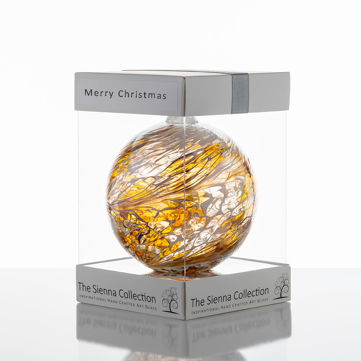 10cm Christmas Friendship Ball - Pastel Gold