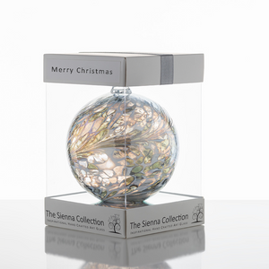 10cm Christmas Friendship Ball - Pastel Silver