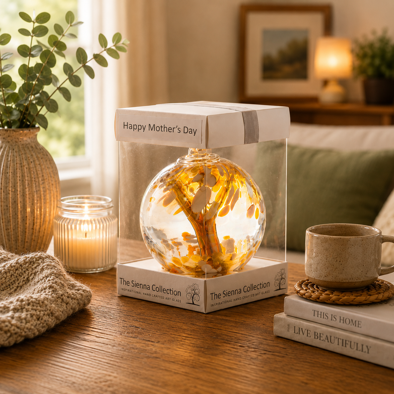 Mother's Day 10cm Spirit Ball - Pastel Gold