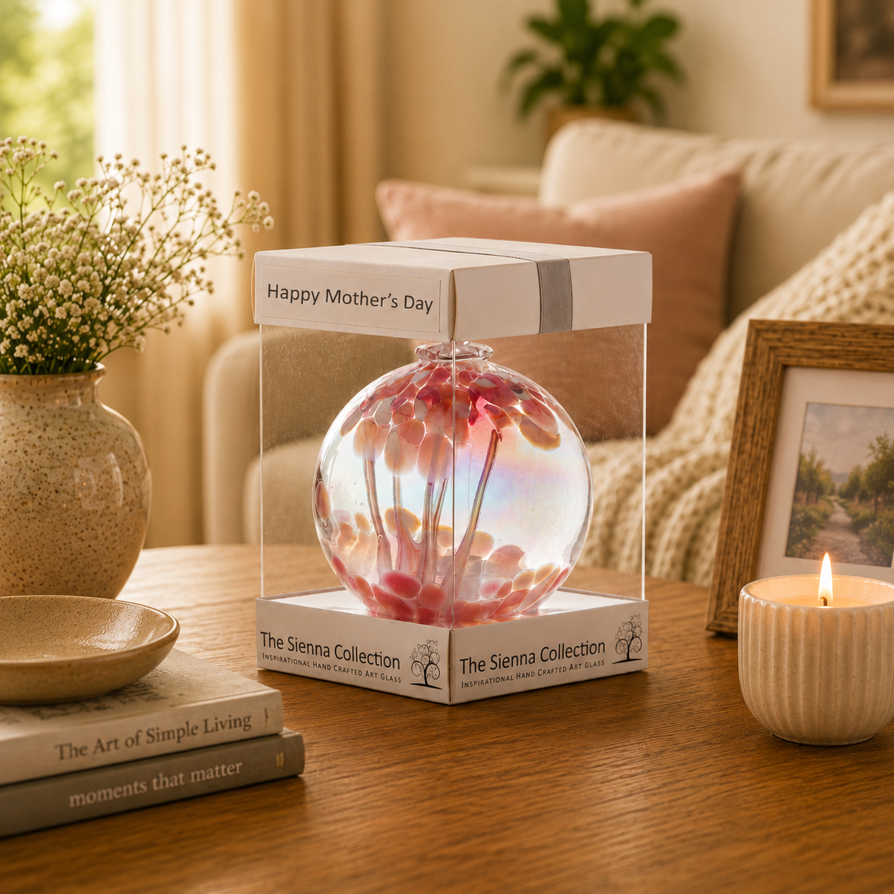 Mother's Day 10cm Spirit Ball - Pink & Purple