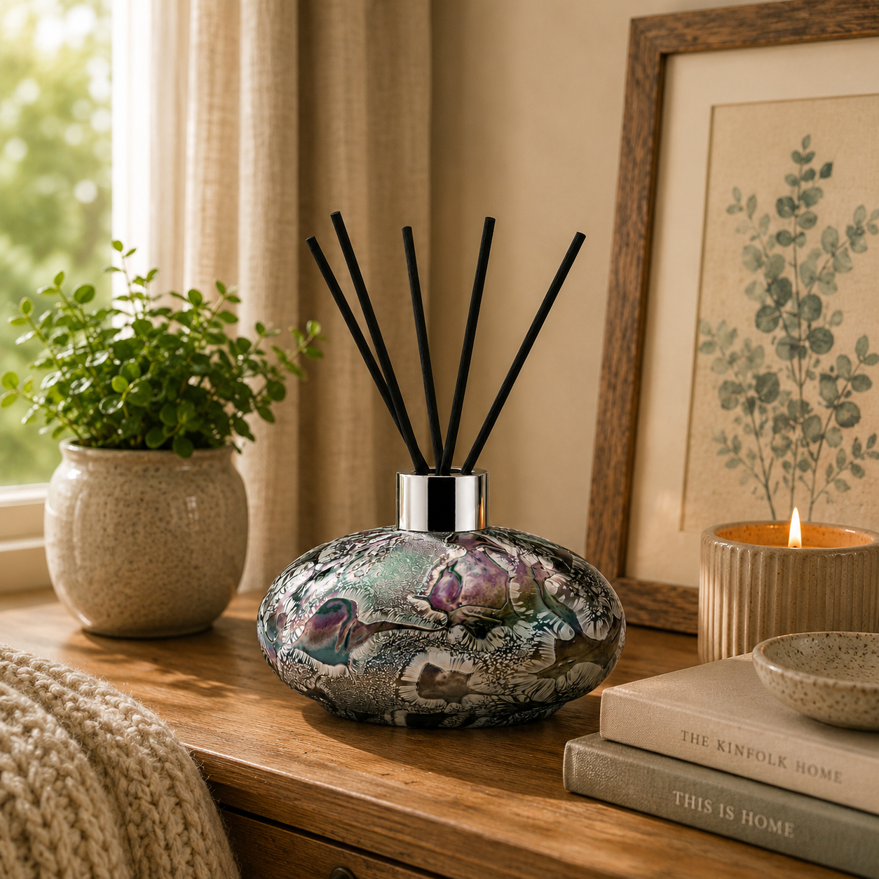 Reed Diffuser - Silver - Oval