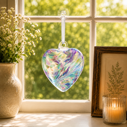 8cm Friendship Heart - Pearl