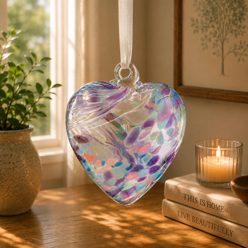 12cm Friendship Heart - Pearl