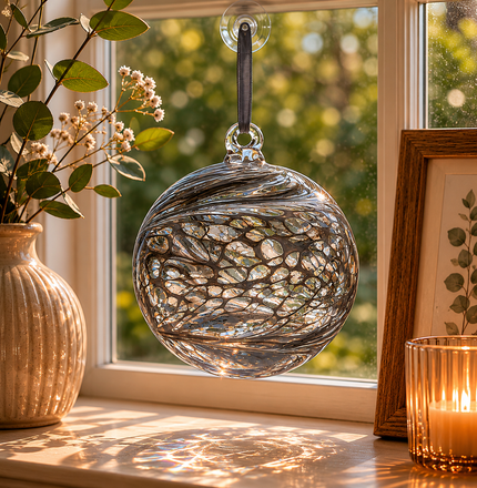 10cm Friendship Ball - Pastel Silver