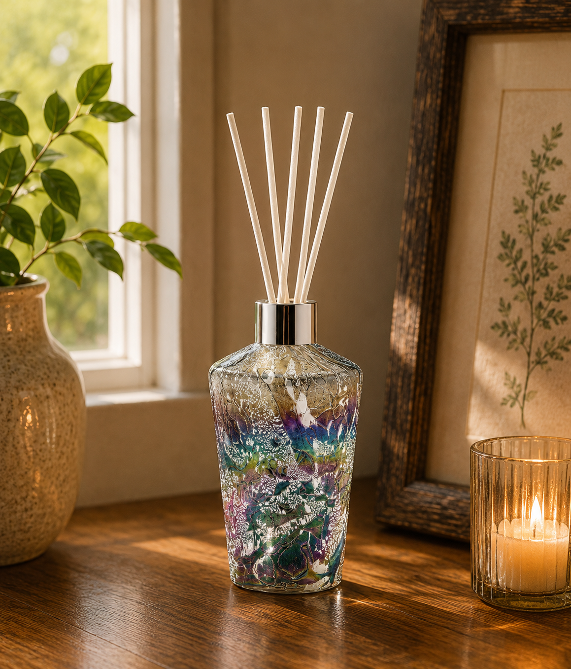 Reed Diffuser - Silver - Flute