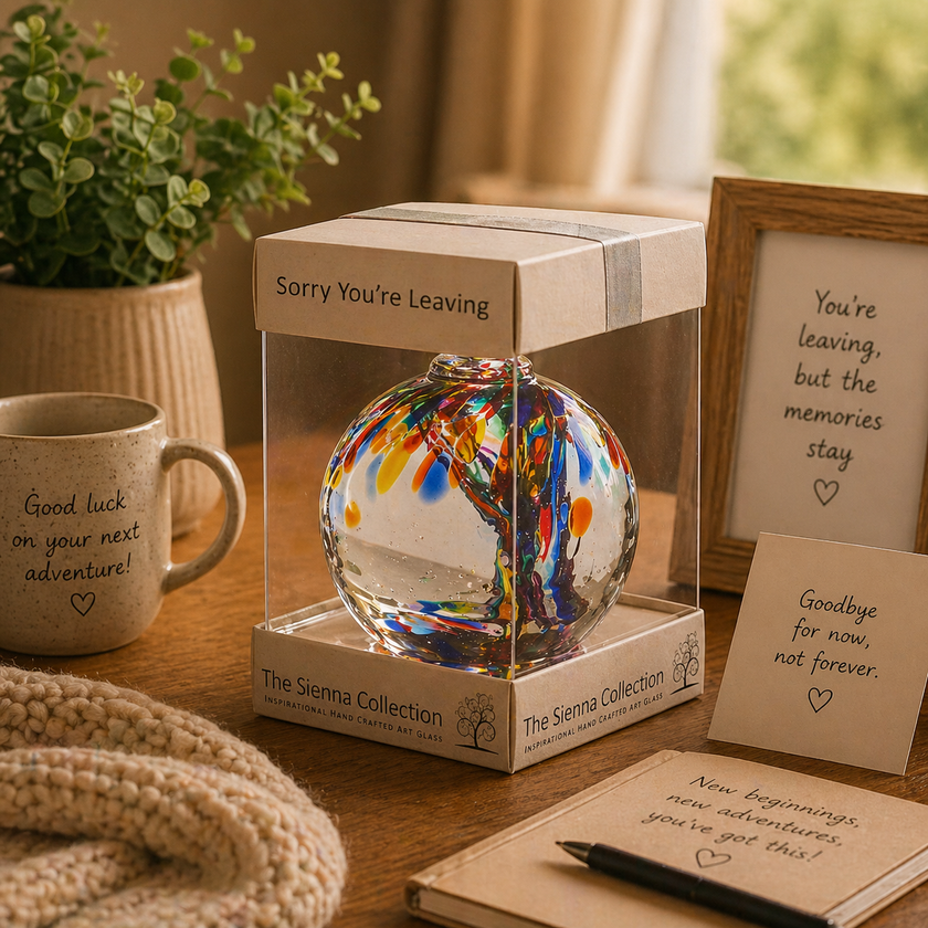 10cm Spirit Ball - Sorry You're Leaving - Multicoloured