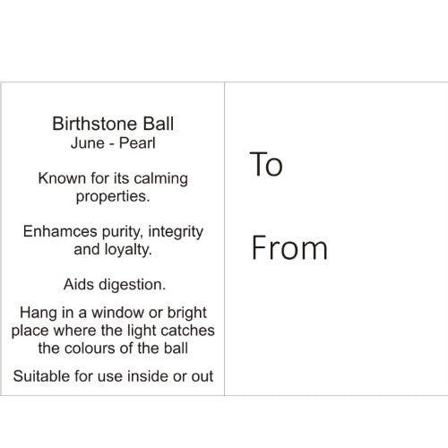 Birthstone Ball - June - Pearl