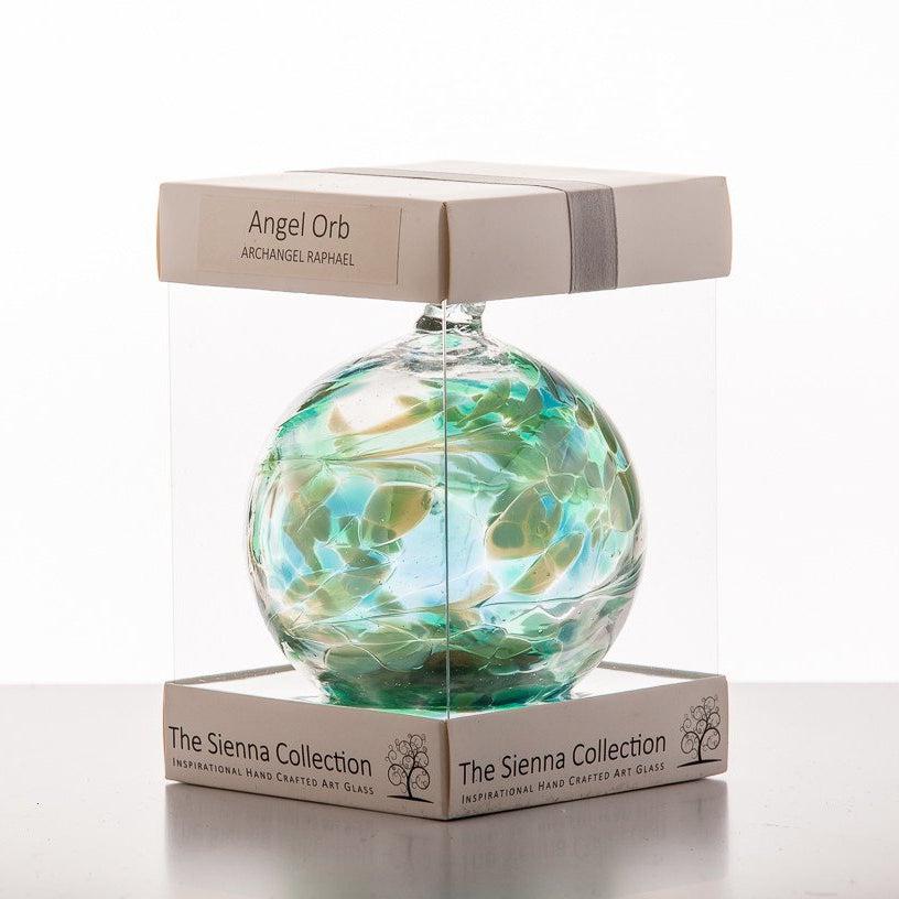 Angel Orb - Archangel Raphael - Emerald - Aspire Art Glass