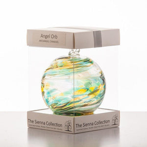 Angel Orb - Archangel Chamuel - Green Flourite - Aspire Art Glass