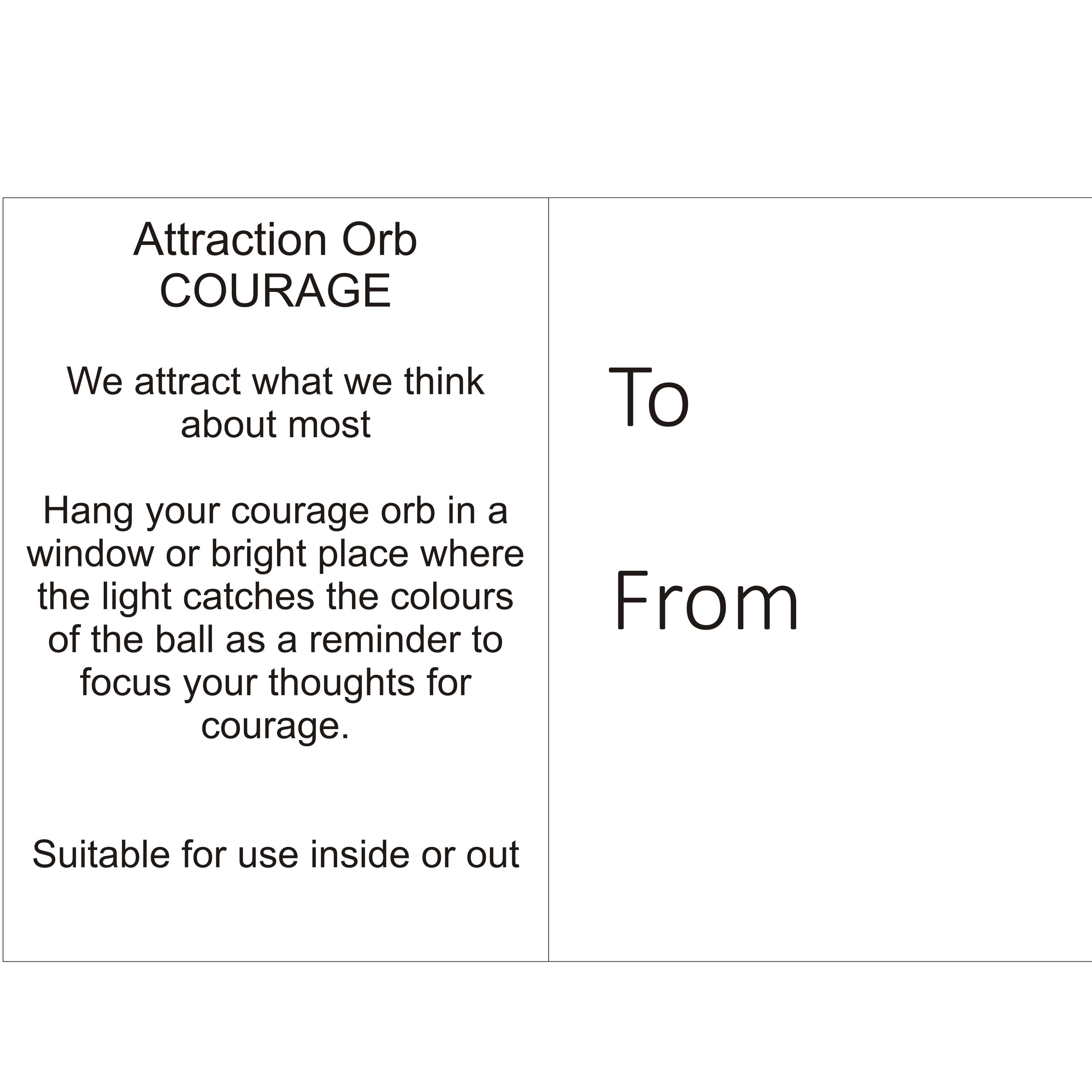 Attraction Orb - Courage