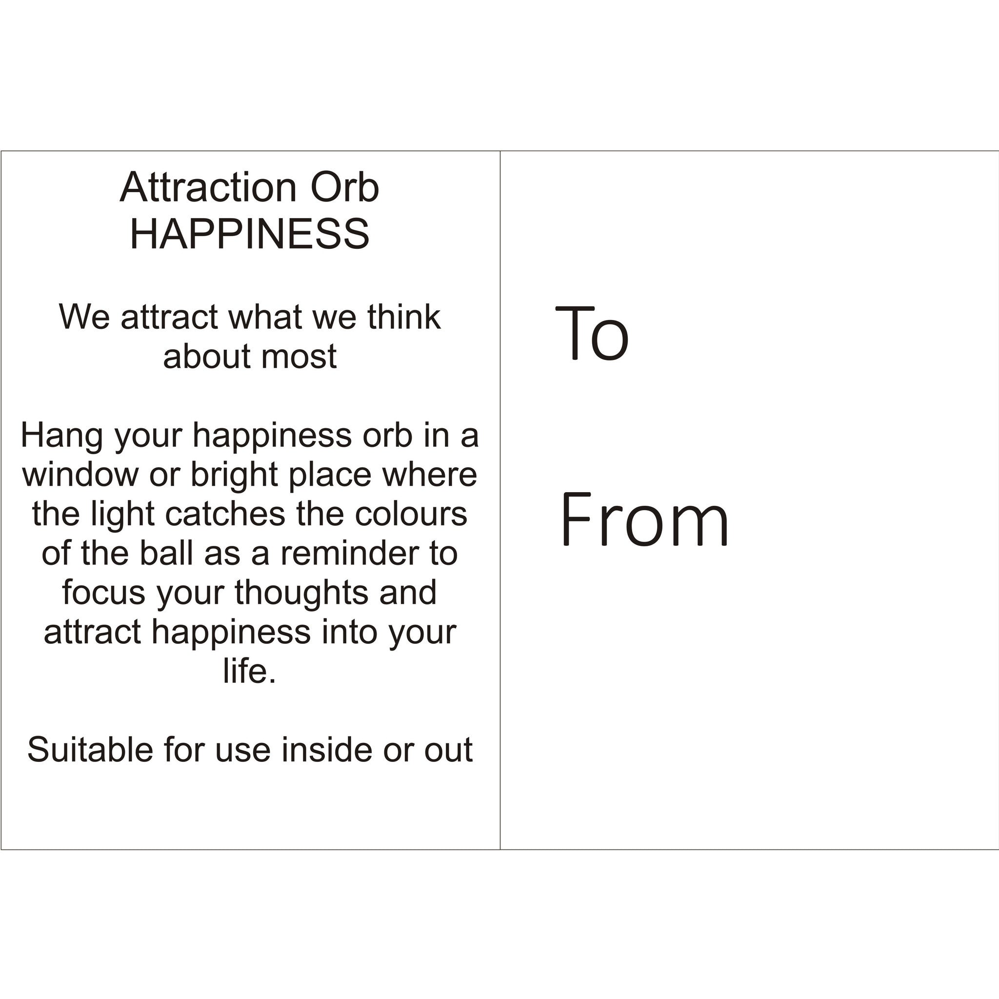 Attraction Orb -Happiness