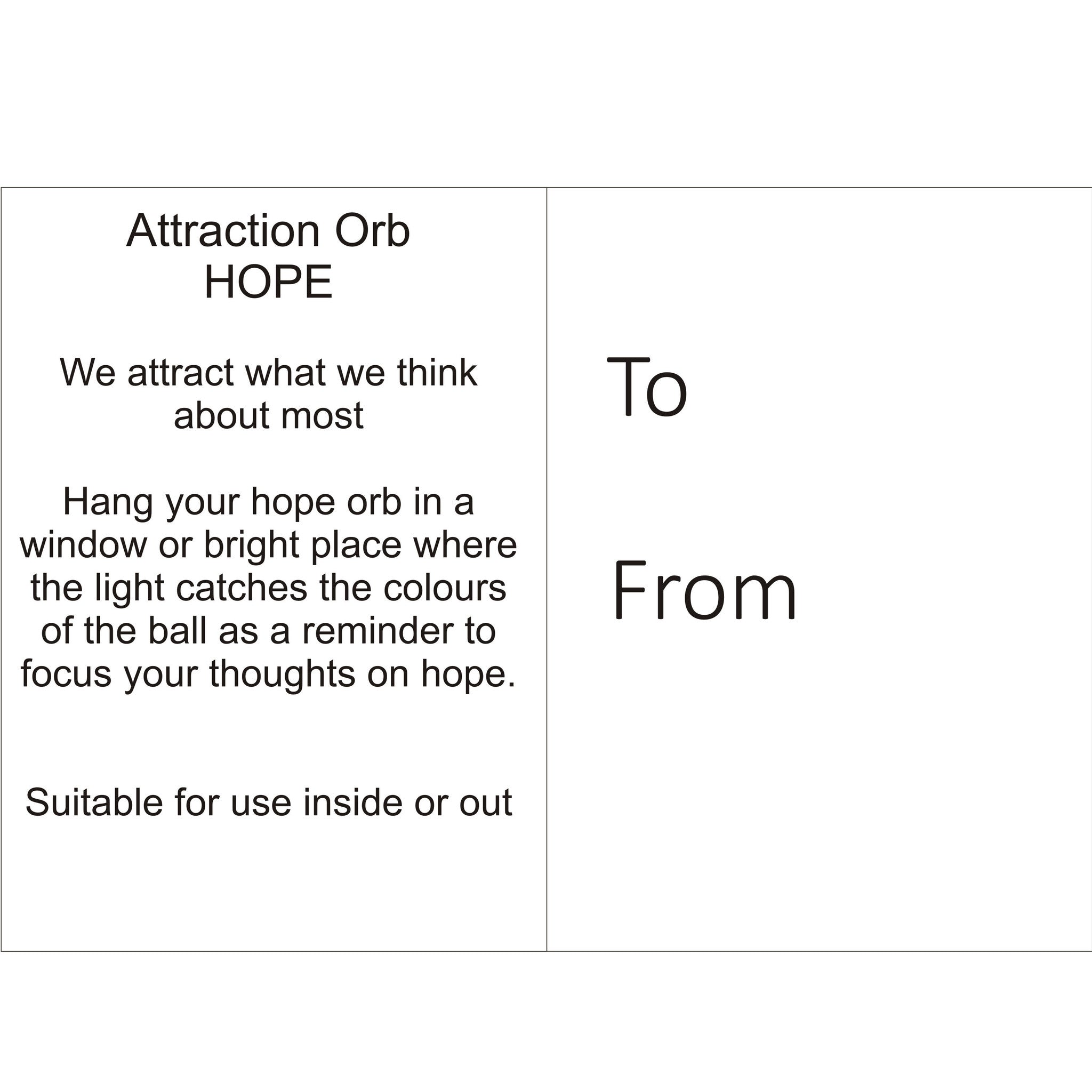 Attraction Orb - Hope