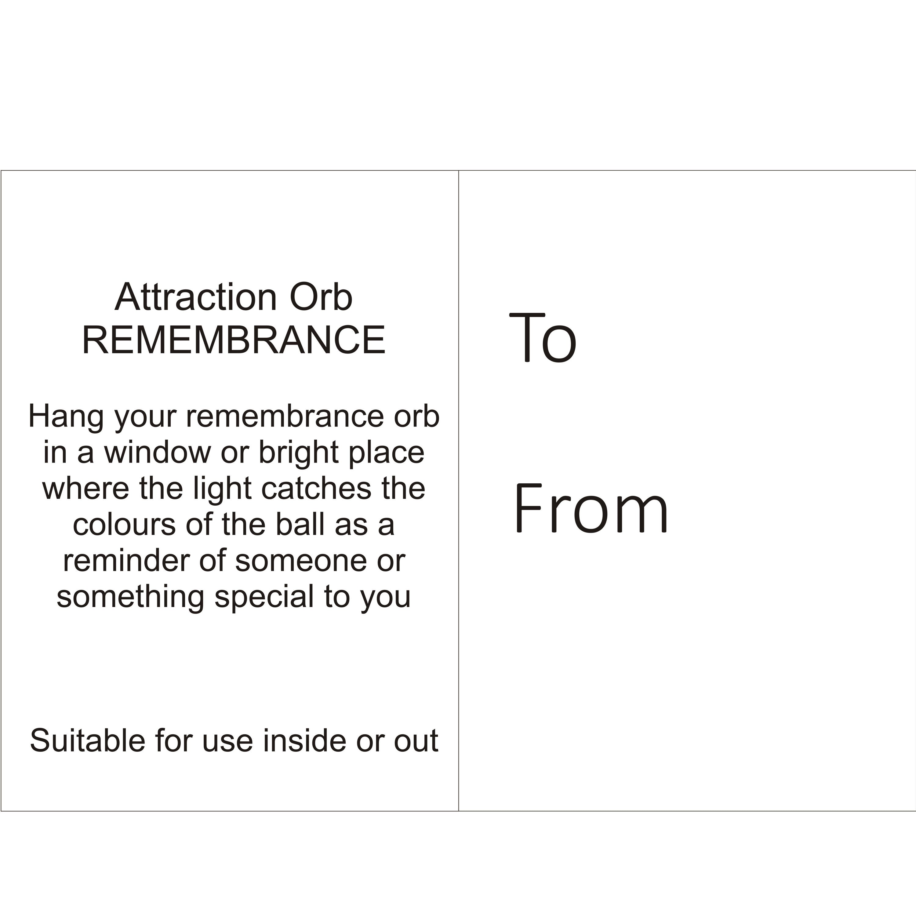 Attraction Orb - Remembrance