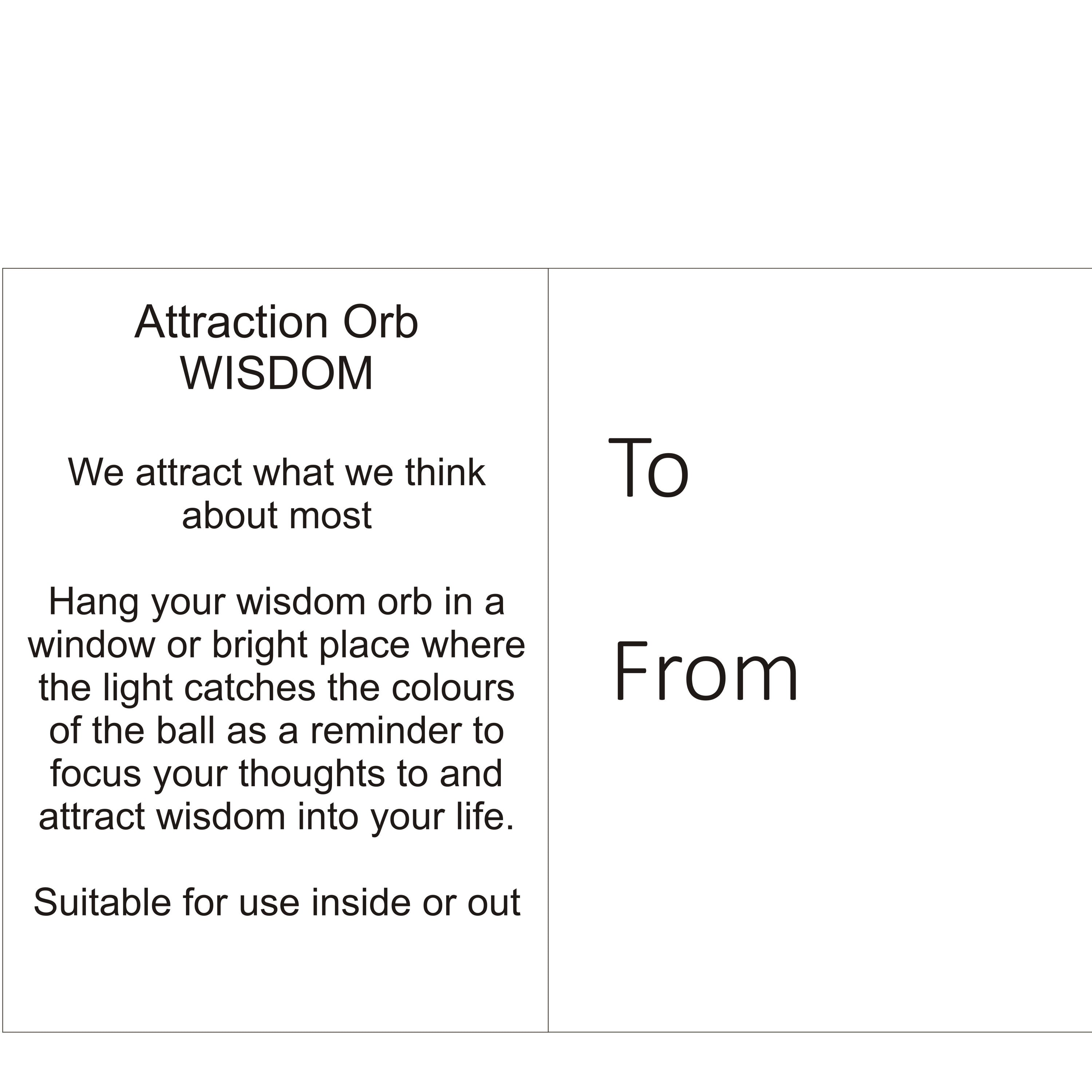 Attraction Orb -Wisdom