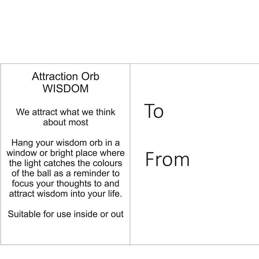 Attraction Orb -Wisdom