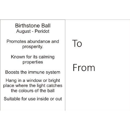 Birthstone Ball - August - Peridot