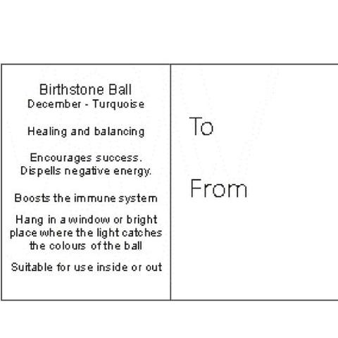 Birthstone Ball - December - Turquoise