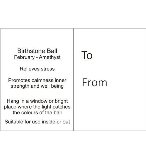 Birthstone Ball - February - Amethyst