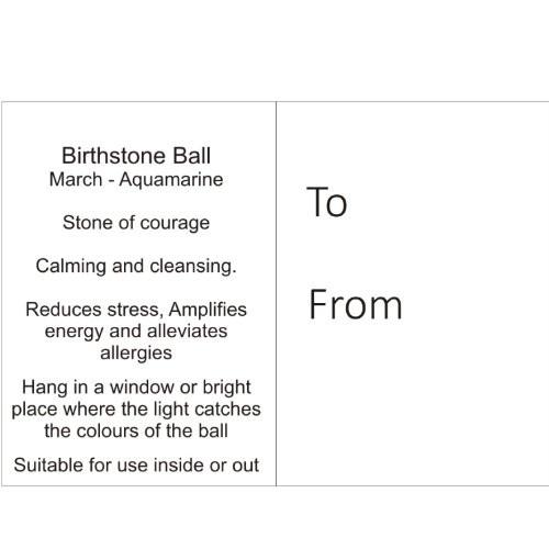 Birthstone Ball - March - Aquamarine