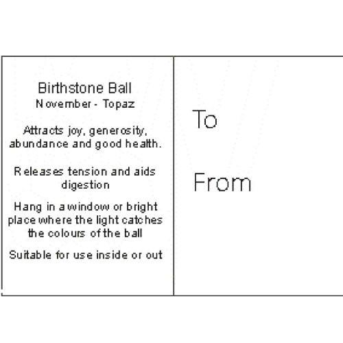 Birthstone Ball - November - Topaz