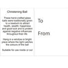 White Christening - 10cm Friendship Ball