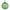 8cm Friendship Ball - Green & Blue - Aspire Art Glass