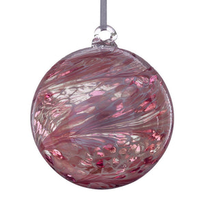 15cm Friendship Ball - Pastel Pink - Aspire Art Glass