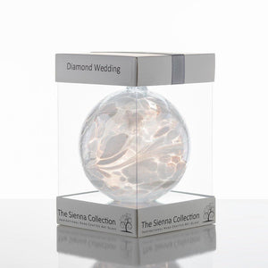 Diamond Wedding Anniversary Gift Friendship Ball - Aspire Art Glass