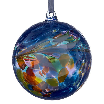 10cm Friendship Ball - Blue - Aspire Art Glass